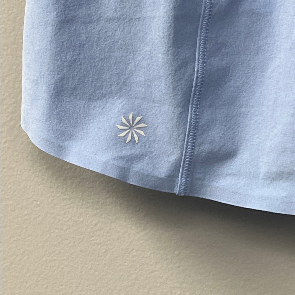 Athleta Pale Blue Performance Skort with Zip Pocket - Picture 3 of 7